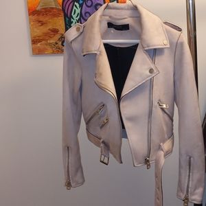 Sold🌟 Zara faux Suede Moto Jacket